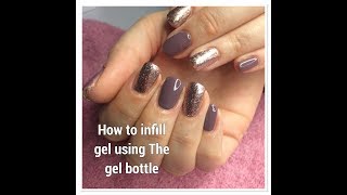 How to infill gel Biab using The gel bottle [upl. by Nwahsid890]