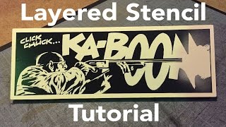 Layered Stencil Tutorial [upl. by Artcele]