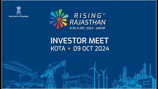 LIVE RISING RAJASTHAN INVESTOR MEET KOTA InvestInRajasthan [upl. by Anirbac264]