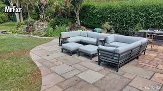 Patio extension Indian sandstone autumn blend [upl. by Kantos669]