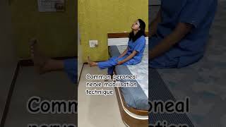 Common peroneal nerve mobilisation technique foot drop exercises [upl. by Sire60]