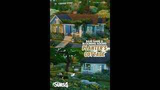 Cozy Cottage with Pond for Planter Sim  Sims 4 Base Game amp Blooming Rooms No CC Speed Build [upl. by Lirbaj]