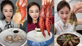 Yummy 217 Eat Oyster 🦪🦪 Shrimp 🦐 🦐mukbang seafood eatingshow [upl. by Hnacogn461]