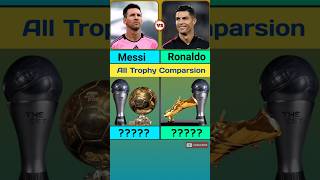 Messi Vs Ronaldo Trophy List Comparsion football messi ronaldo trophy iconiccompare comparsion [upl. by Hnil939]