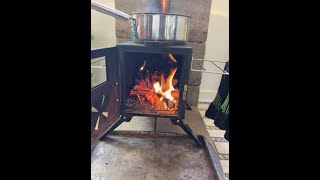 EMERGENCY HEAT YOUR HOME‼️ PORTABLE WOOD STOVE‼️ [upl. by Friedrich35]