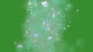 ✨PARTICULAS LUMINOSAS en movimiento pantalla verde✨  Sparkles green screen  ✨ [upl. by Mada]