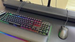 Razer Blackwidow V4 Pro keyboard unboxing [upl. by Eniruam947]