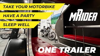 Special Trailer  Take your motorbike  Have a party  Sleep well  Carbontear mBike [upl. by Mcwherter570]