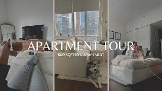 NYC Studio apartment tour Fully Furnished 500 SQFT Apartment in Manhattan NYC [upl. by Alberto]