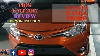 TOYOTA VIOS E MT 2017  REVIEW  DEMONSTRATION [upl. by Chatterjee]