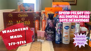 WALGREENS HAUL 77713  NEWBIE FRIENDLY  ALL DIGITAL DEALS [upl. by Costa]