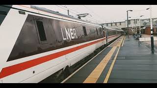 91107 Skyfall Bond James Bond amp DVT 82213 departing Peterborough Station platform 4 to Leeds [upl. by Ahseina187]