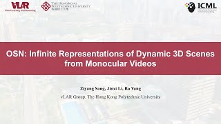 Video demo for OSN ICML24 on monocular dynamic reconstruction [upl. by Cheffetz]