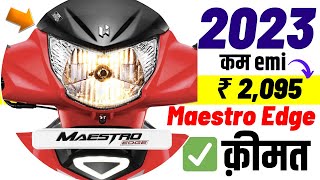 2023 Hero Maestro Edge 110 price  Hero maestro edge 110 drum on road price 2023 loan price emi [upl. by Flo]