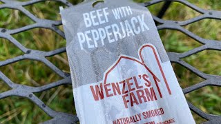 Wenzel’s Farm Beef with Pepperjack sticks taste test review [upl. by Ardnasac]