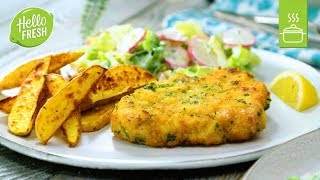 Schnitzel mit Kräuterpanade  Schnitzel Rezept [upl. by Ssegrub962]