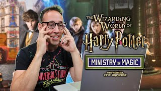 EPIC UNIVERSE  Reaction to the NEW Wizarding World Ministry of Magic Information  Harry Potter [upl. by Hastings]