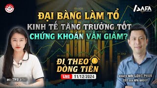 Đại bàng làm tổ kinh tế tăng trưởng tốt thị trường chứng khoán vẫn giảm điểm  ĐTDT 11122024 [upl. by Yelena]