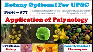 Palynology Palynology in Botany Palynology in Relation to Taxonomy Paleontology Lecture [upl. by Yseult451]