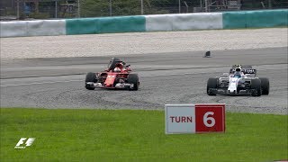 Vettel and Stroll Collide After The Flag  F1 Most Dramatic Moments 2017 [upl. by Elicec662]