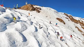 Gefährlichste SkiAbfahrt der Alpen 90 Schweizer Wand Skifahren [upl. by Benny]