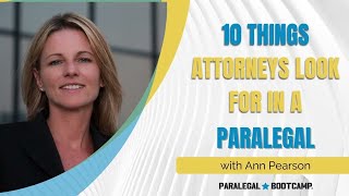 10 Paralegal Skills That Will Get You Noticed By Your Attorney [upl. by Blake163]