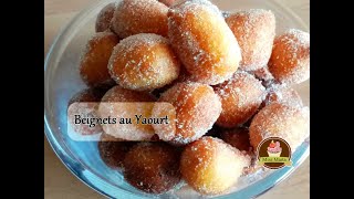 BEIGNETS AU YAOURT  hyper moelleux et facile à réaliser sans temps de repos [upl. by Parthenia]