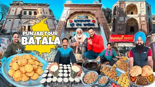 Punjab Tour Ep7  Punjab Breakfast Food  Batala Punjab  Punjabi Street Food [upl. by Nosyd329]