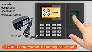 realtime biometric time attendance system rs9  time attendance system installation [upl. by Anomahs541]