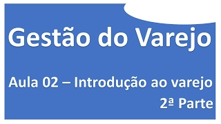 Gestão do Varejo  Aula 02 Introdução ao Varejo 2ª Parte  Professor Ricardo Pinheiro [upl. by Pinelli]