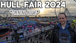 Hull Fair 2024  Opening Night  FULL walk around 🎢🍔🍭🌭🎡 [upl. by Kenwrick]