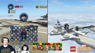 Unlock SHIELD Mini Helicarrier amp Maria Hill  LEGO Marvel SuperHeroes  All vehicles unlocked [upl. by Graybill]