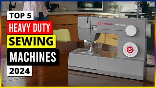 Top 5  Best Singer Heavy Duty Sewing Machines Review in2024 [upl. by Goode]