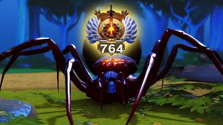 700 Rank Play on BROODMOTHER Dota 2 Gameplay 736b [upl. by Giglio]