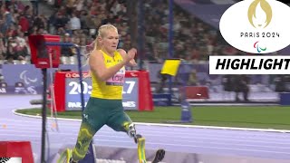 Para Athletics Womens Long Jump T63 Highlights 2024  Australia Vanessa Low Bags win Gold [upl. by Ingelbert]