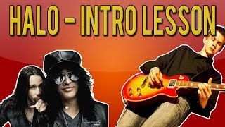 Slash ft Myles Kennedy  Halo Intro Guitar Lesson With Tabs [upl. by Portland374]