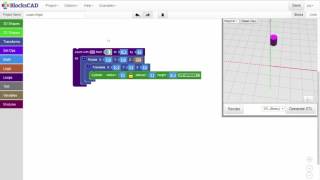 BlocksCAD Training Video Using Loops Part II [upl. by Sirahc]