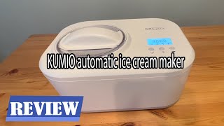 KUMIO Automatic Ice Cream Maker with Compressor Review  See before you buy [upl. by Creath]