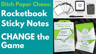 Ditch Paper Chaos Rocketbook Sticky Notes CHANGE the Game Paperless Productivity [upl. by Becker]