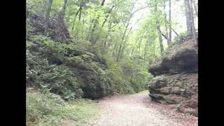 Walking with my family at Ishnala and Echo Trail Loop at Mirror Lake State Park WI USA [upl. by Chavey]