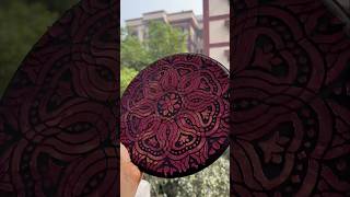 Textured mandala base for next project mandala texture sculpture painting shorts trending [upl. by Ahsanat]