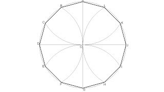 Dodecágono regular inscrito en una circunferencia [upl. by Odravde]