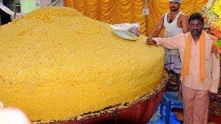 Unbelievable Food Making in the World 32000 kgs laddu making Ganesh Chaturti [upl. by Inaej]