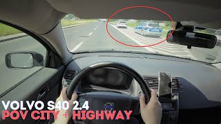 Volvo S40 test drive POV in Cracow no commentary [upl. by Daberath]