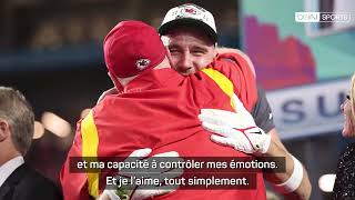 Super Bowl LVIII  Mahomes  quotCoach Reid est le meilleur entraîneur de tous les tempsquot [upl. by Zilber348]