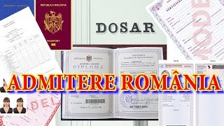 Documente pentru admitere România [upl. by Adlar]