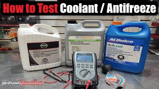 How to Test Coolant  Antifreeze with a Tester and MultiMeter  AnthonyJ350 [upl. by Yelnoc]