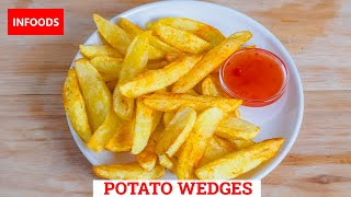 Potato Wedges Recipe  How to Make Potato Wedges  Infoods [upl. by Edmee]