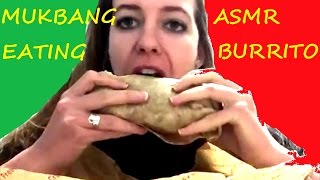 Mexican Bourbon Chicken Burrito  MUKBANG  ASMR [upl. by Ayrolg359]