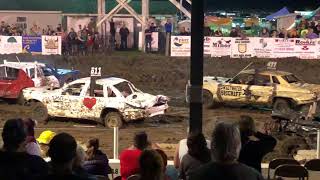 72218 Menard County Fair Demo Derby Semi Stock Part 2 of 2 [upl. by Melda]